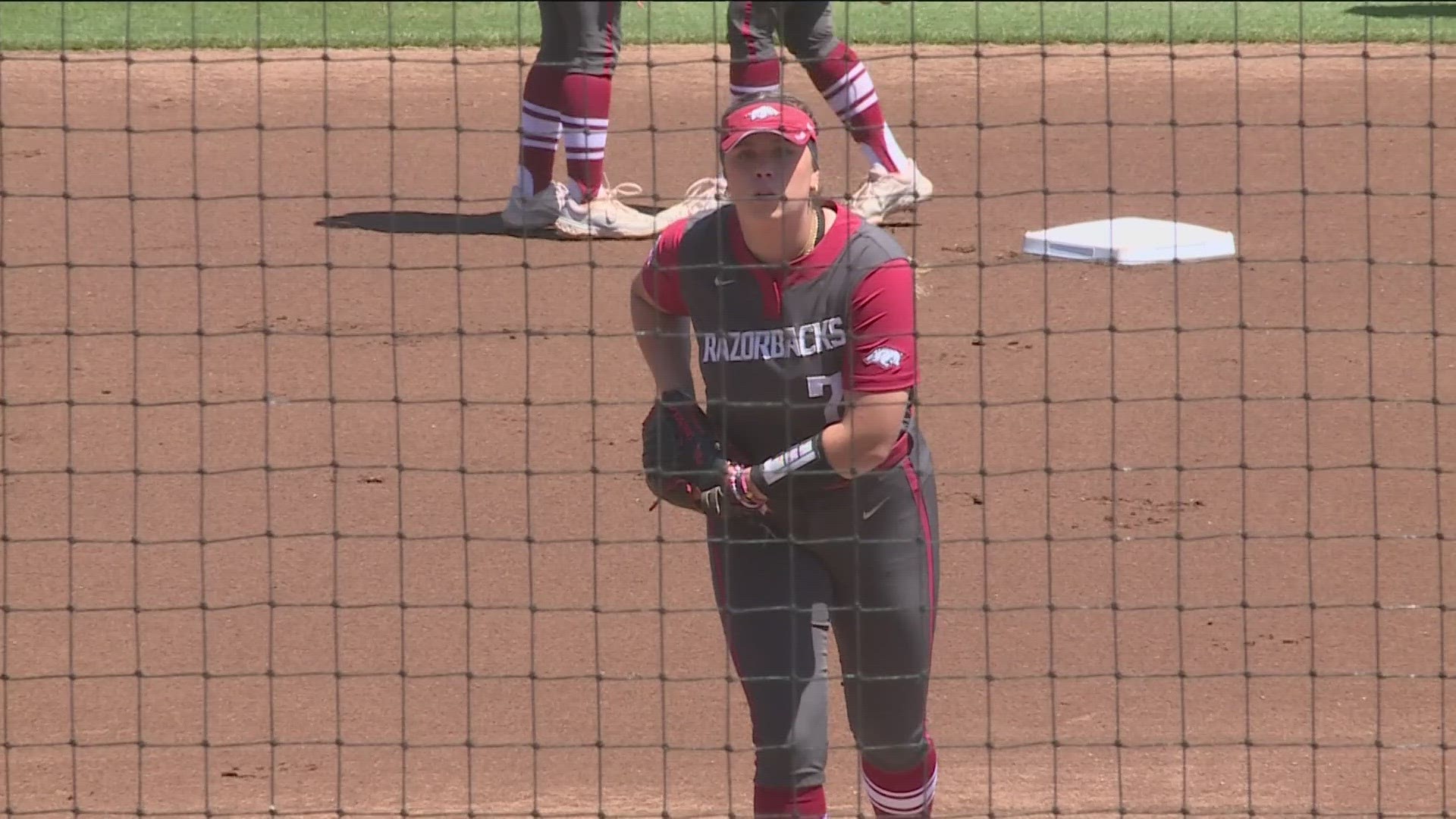 Arkansas softball run-ruled Alabama Sunday afternoon